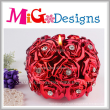 Design moderno flor em forma de chá Llight vela do favor do casamento